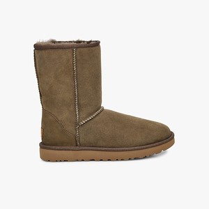 Ugg Classic Short II Women Classic Boots Olive (6819IRTYJ)